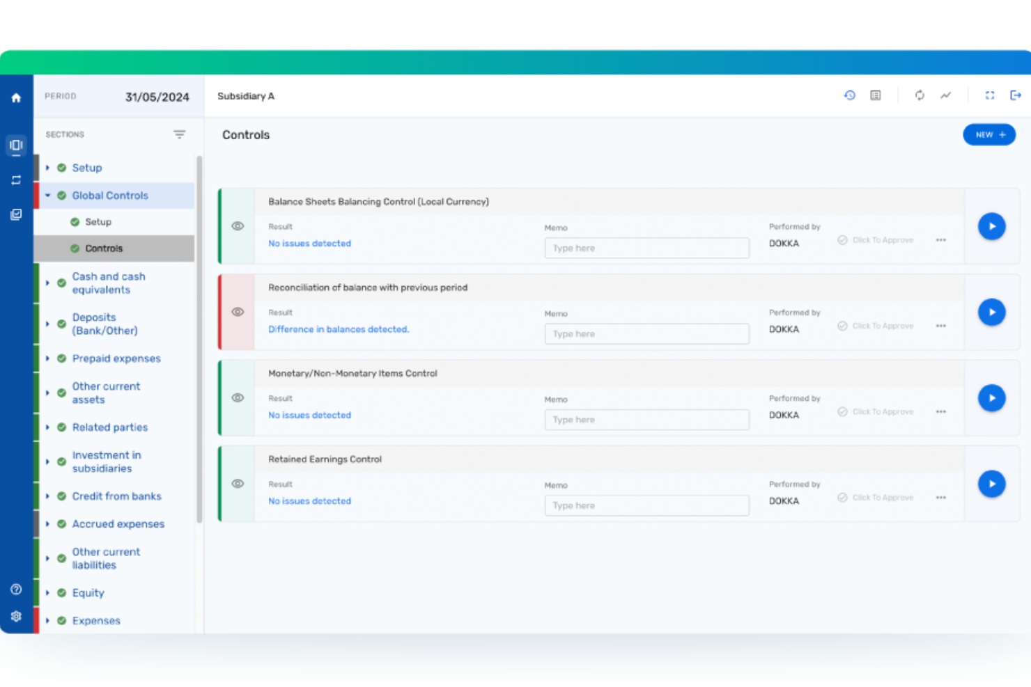 DOKKA screenshot - I 10 migliori software per la chiusura finanziaria recensiti nel 2026