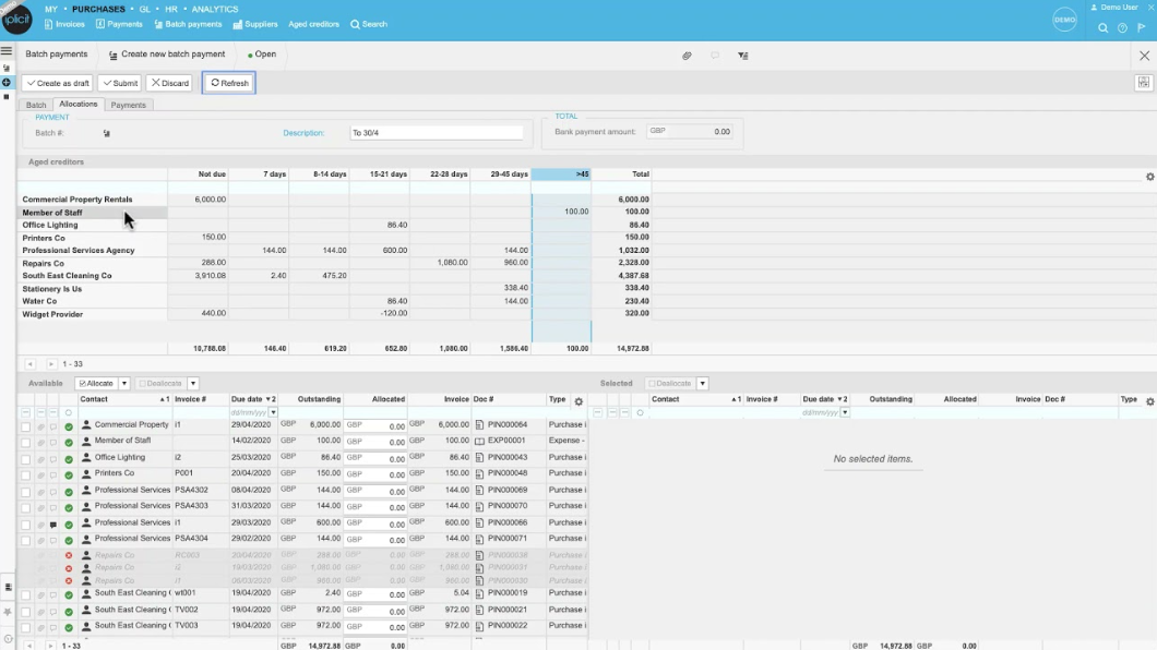 iplicit screenshot - I 19 migliori software di contabilità per media e giornali per il 2026