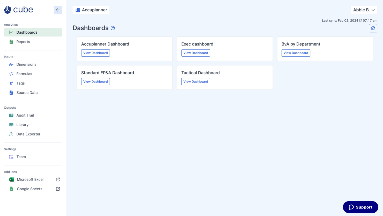 Cube screenshot - Las 10 Mejores Herramientas de Software para Estados Financieros Analizadas en 2026