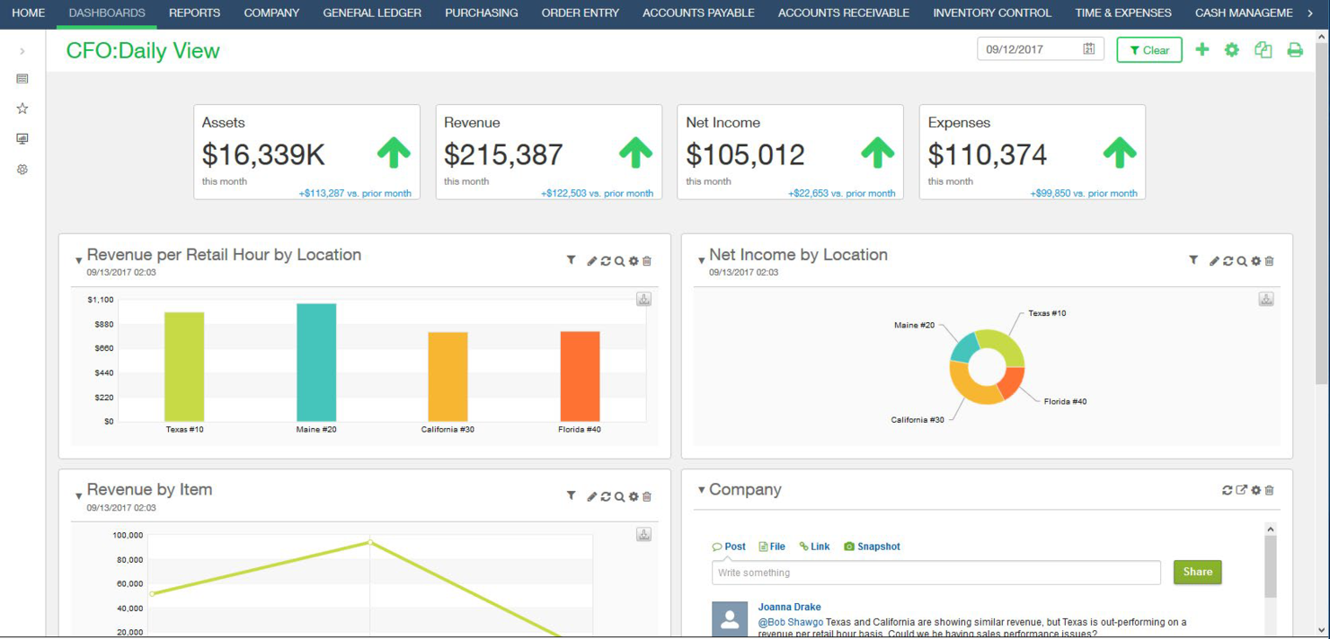 Sage Intacct screenshot - 10 Mejores Programas de Contabilidad para el Sector Salud Analizados en 2026