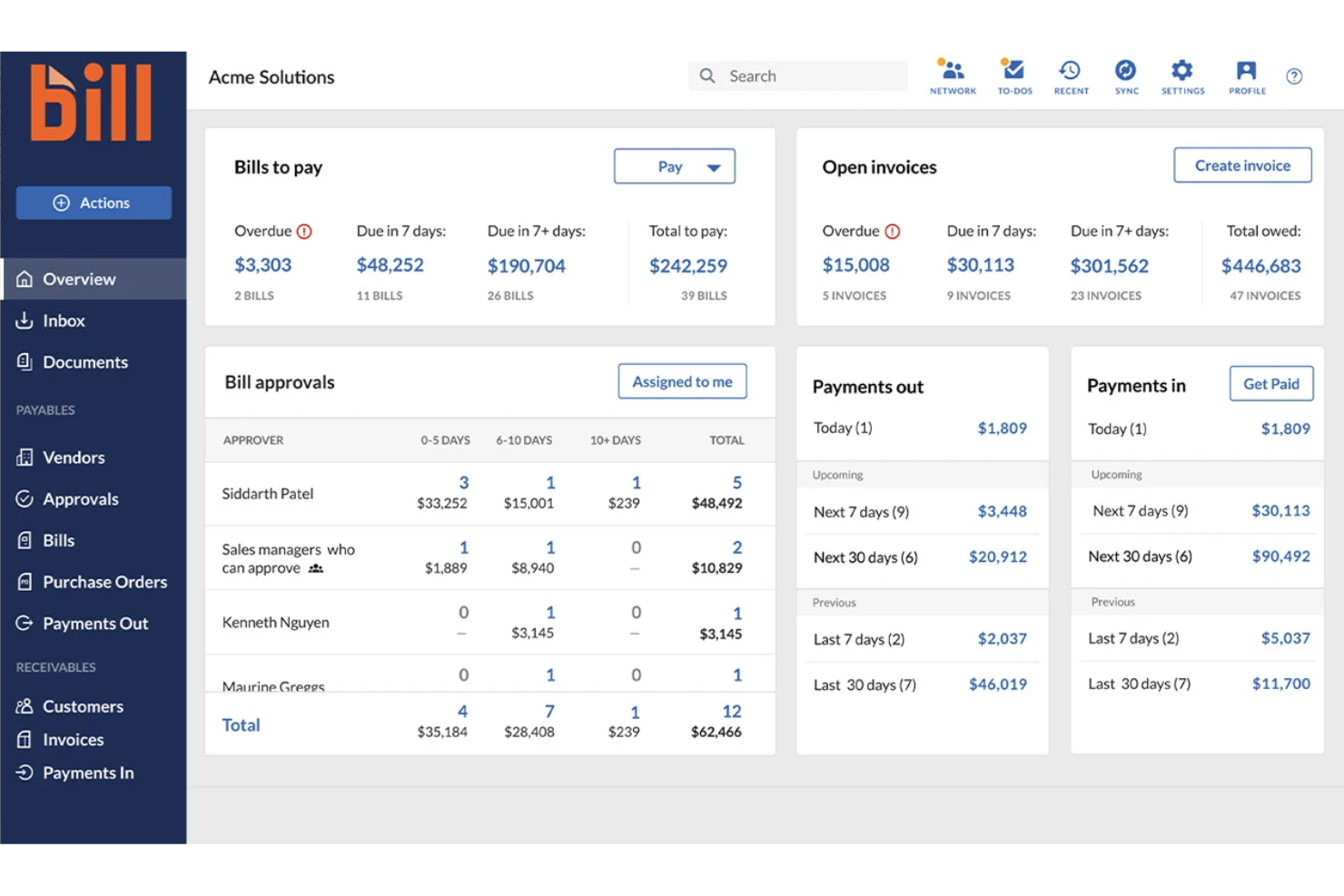 BILL screenshot - I 10 Migliori Software di Contabilità per Ristoranti Recensiti nel 2026