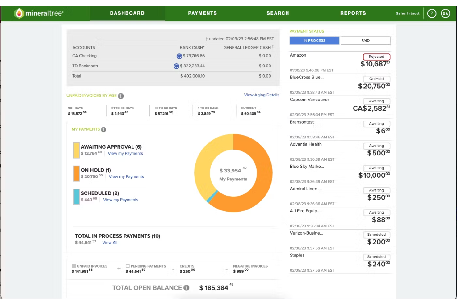 MineralTree TotalAP screenshot - Los 10 mejores software de auditoría de cuentas por pagar revisados en 2026
