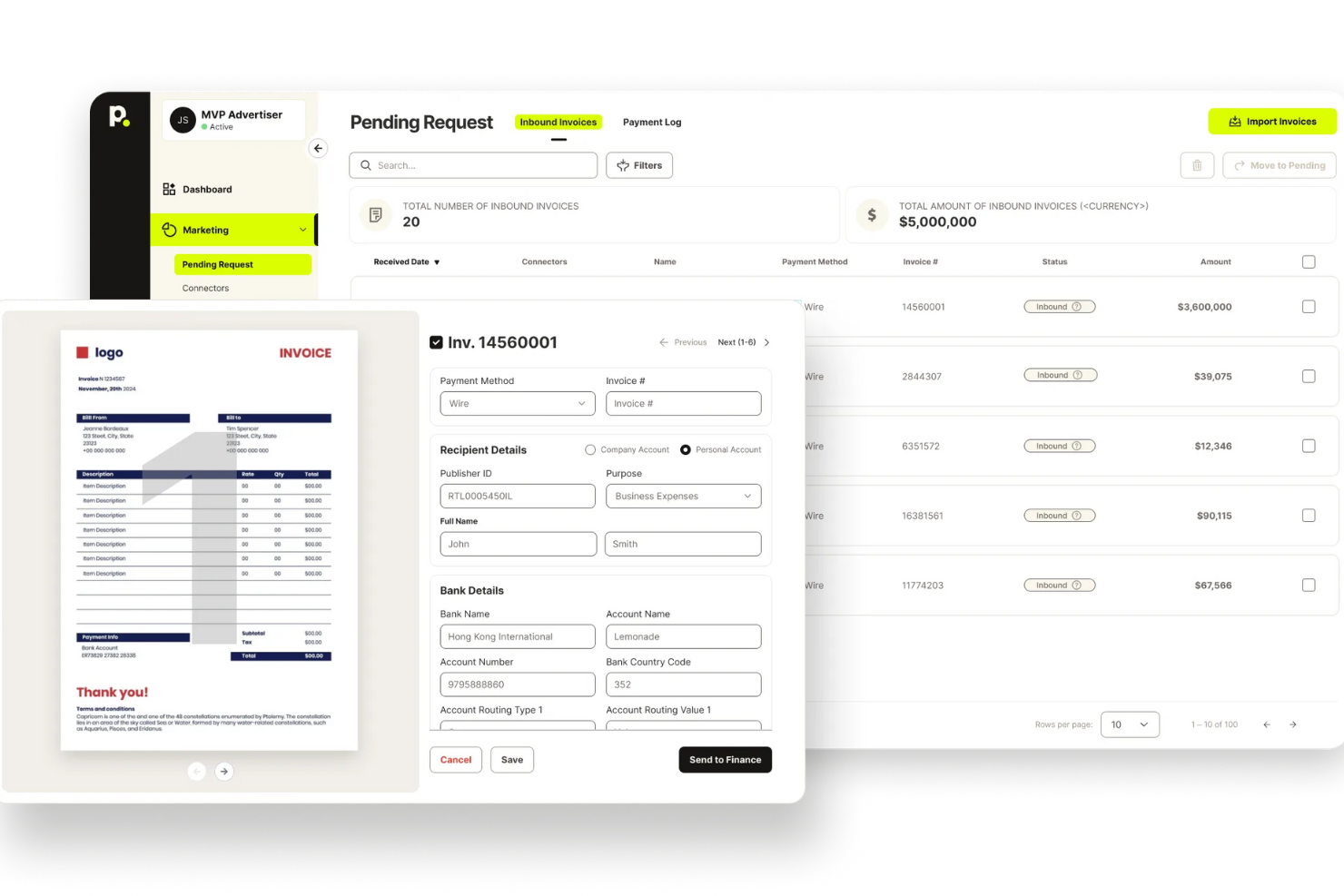 Payouts screenshot - I 10 migliori software per la revisione dei conti fornitori nel 2026