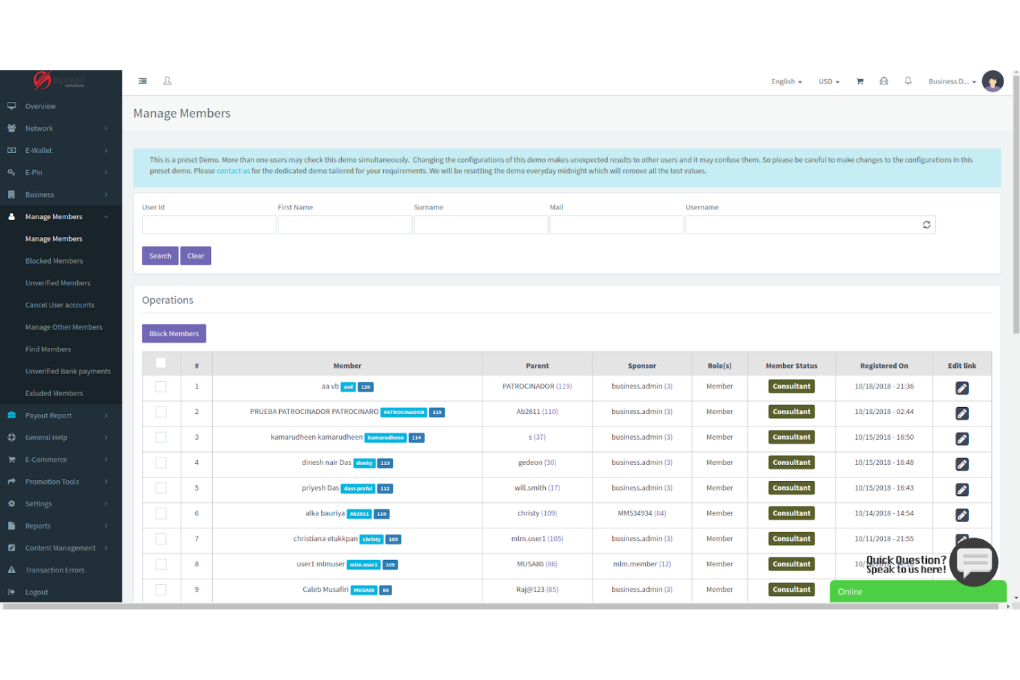 Epixel Direct Sales Software screenshot - Los 10 Mejores Programas de Contabilidad para Ventas Directas Revisados en 2026