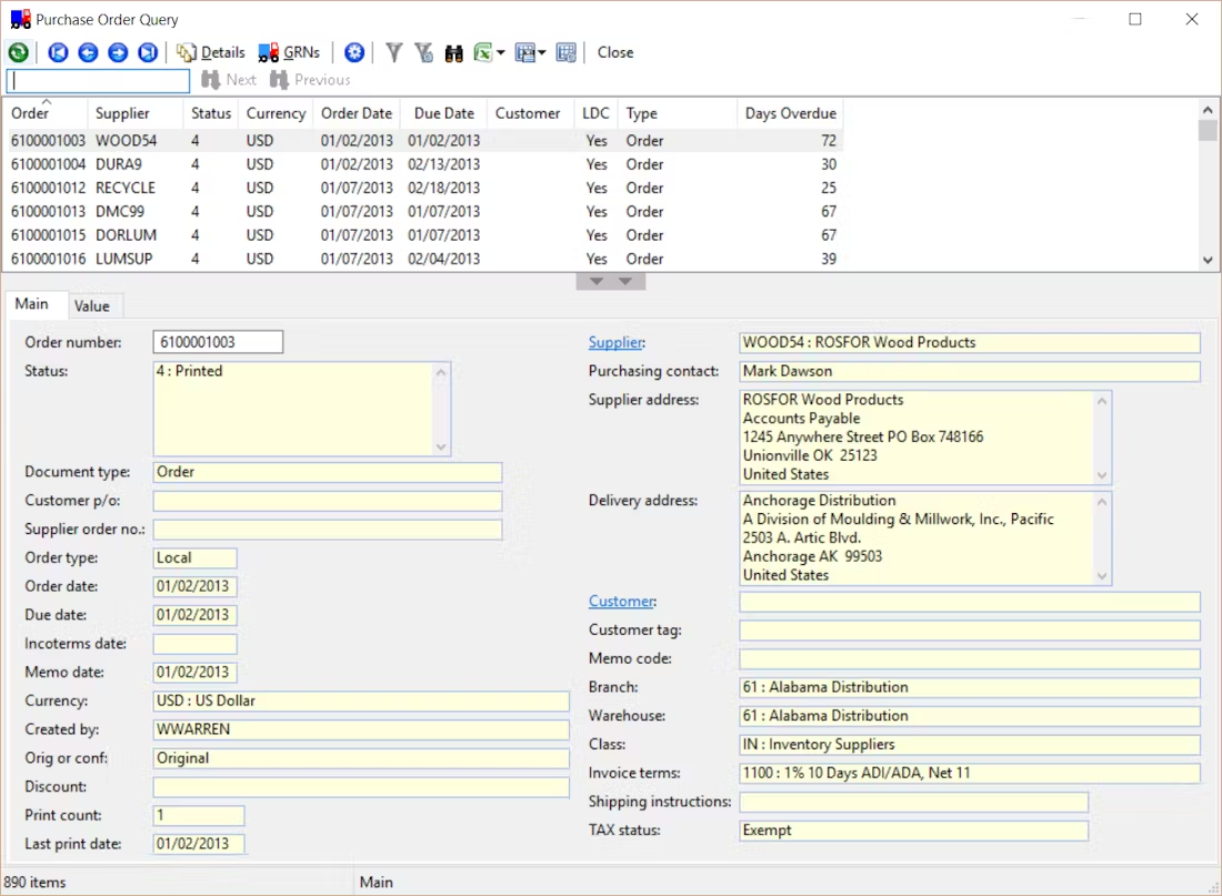 Aquilon ERP screenshot - Las 10 Mejores Soluciones de Software Contable para Manufactura en 2026