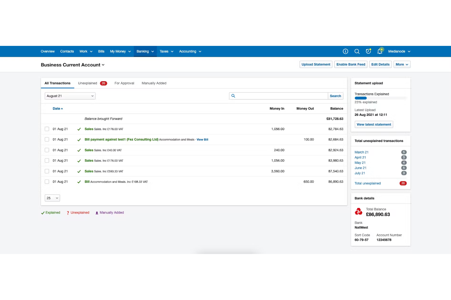 FreeAgent screenshot - 10 Mejores Programas De Contabilidad Baratos Analizados En 2026