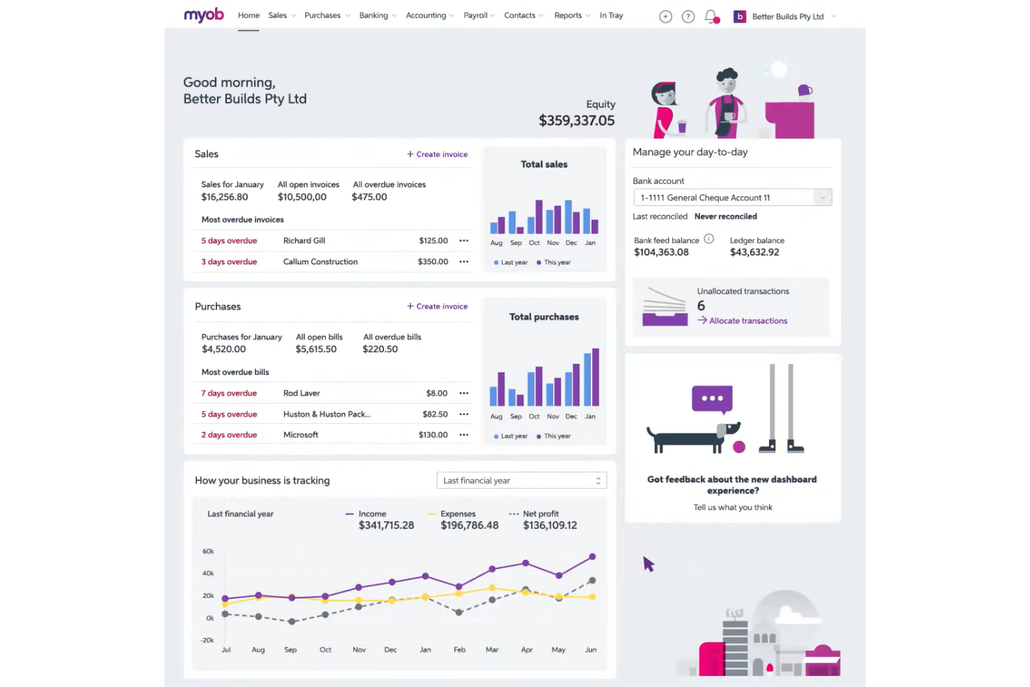 MYOB screenshot - 10 Mejores Programas De Contabilidad Baratos Analizados En 2026