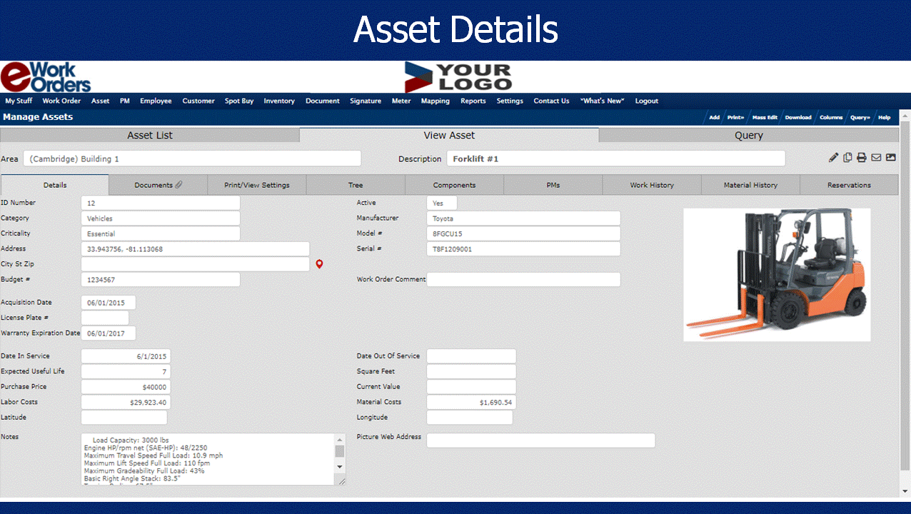 eWorkOrders screenshot - 24 Mejores Herramientas de Gestión de Activos Empresariales Para 2026