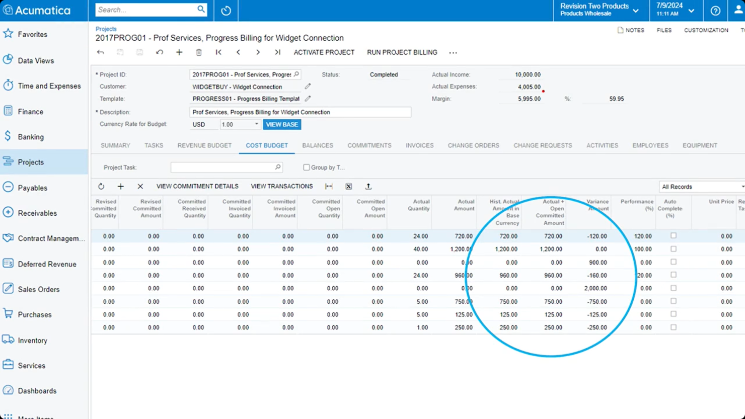 Acumatica Cloud ERP screenshot - Las 10 Mejores Soluciones de Software Contable para Manufactura en 2026