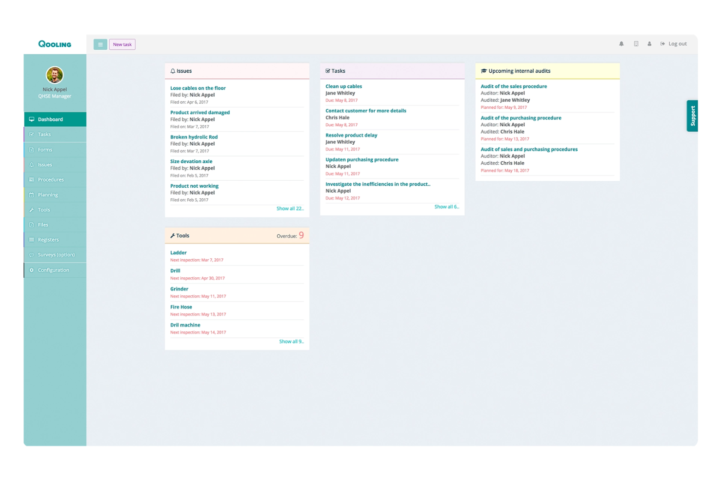 Qooling screenshot - Los 10 mejores programas de cumplimiento financiero para 2026