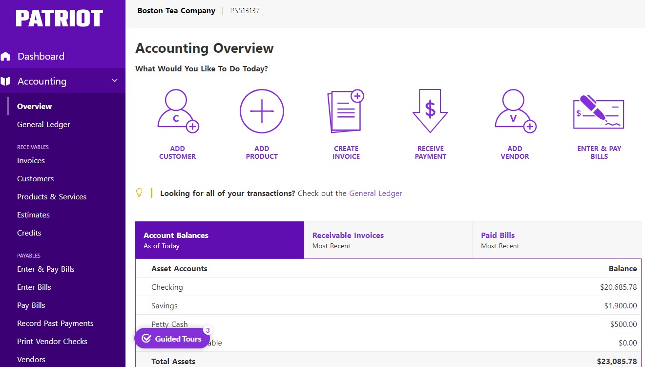 Patriot screenshot - Le 10 Migliori Soluzioni di Software Contabilità Immobiliare Recensite Nel 2026