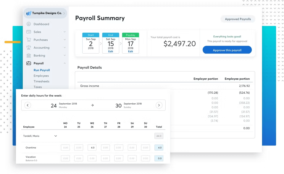 Wave screenshot - Los 10 mejores programas de contabilidad para equipos reseñados en 2026
