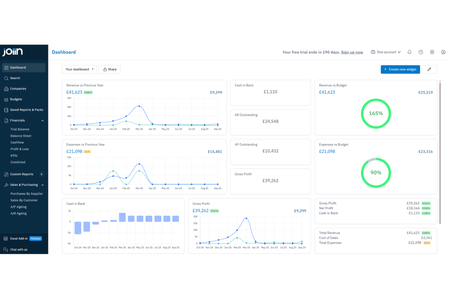 Joiin screenshot - 5 Mejores Software de Analítica Financiera Analizados en 2026