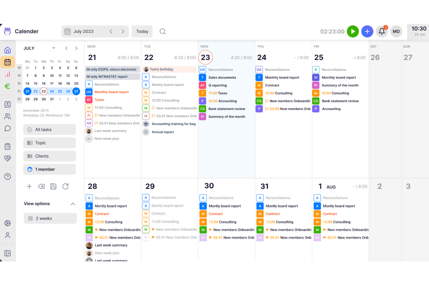 Uku screenshot - 10 Mejores Software de Gestión de Flujos de Trabajo Contable para 2026