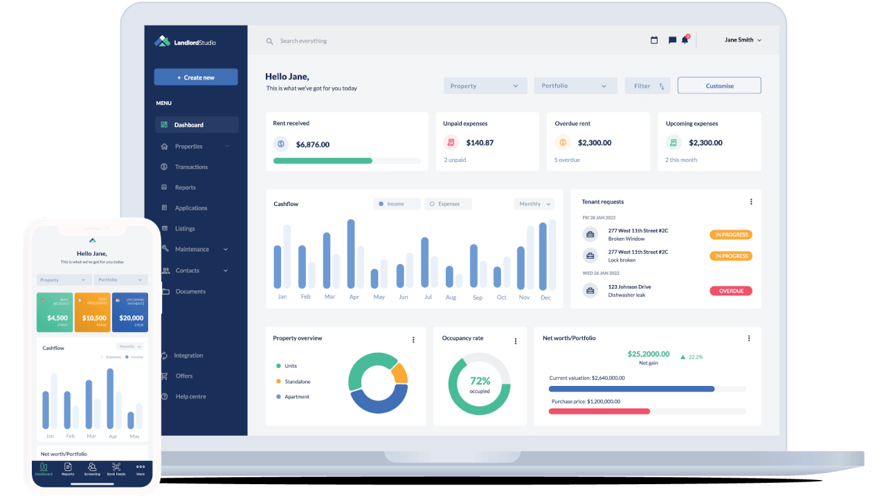Landlord Studio screenshot - I 10 Migliori Software di Contabilità per Proprietà in Affitto nel 2026