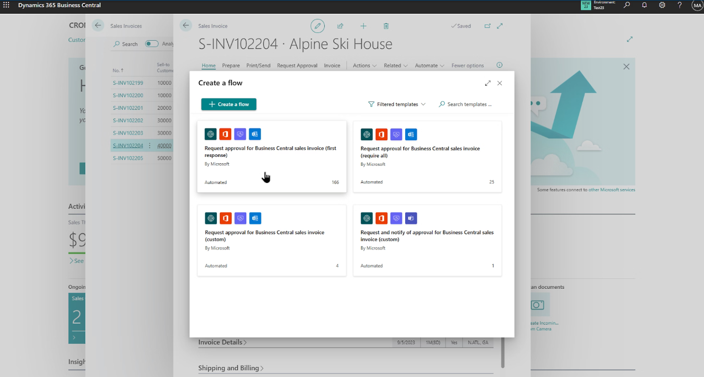 Microsoft Dynamics 365 Business Central screenshot - 10 mejores programas de contabilidad para empresas de servicios en 2026