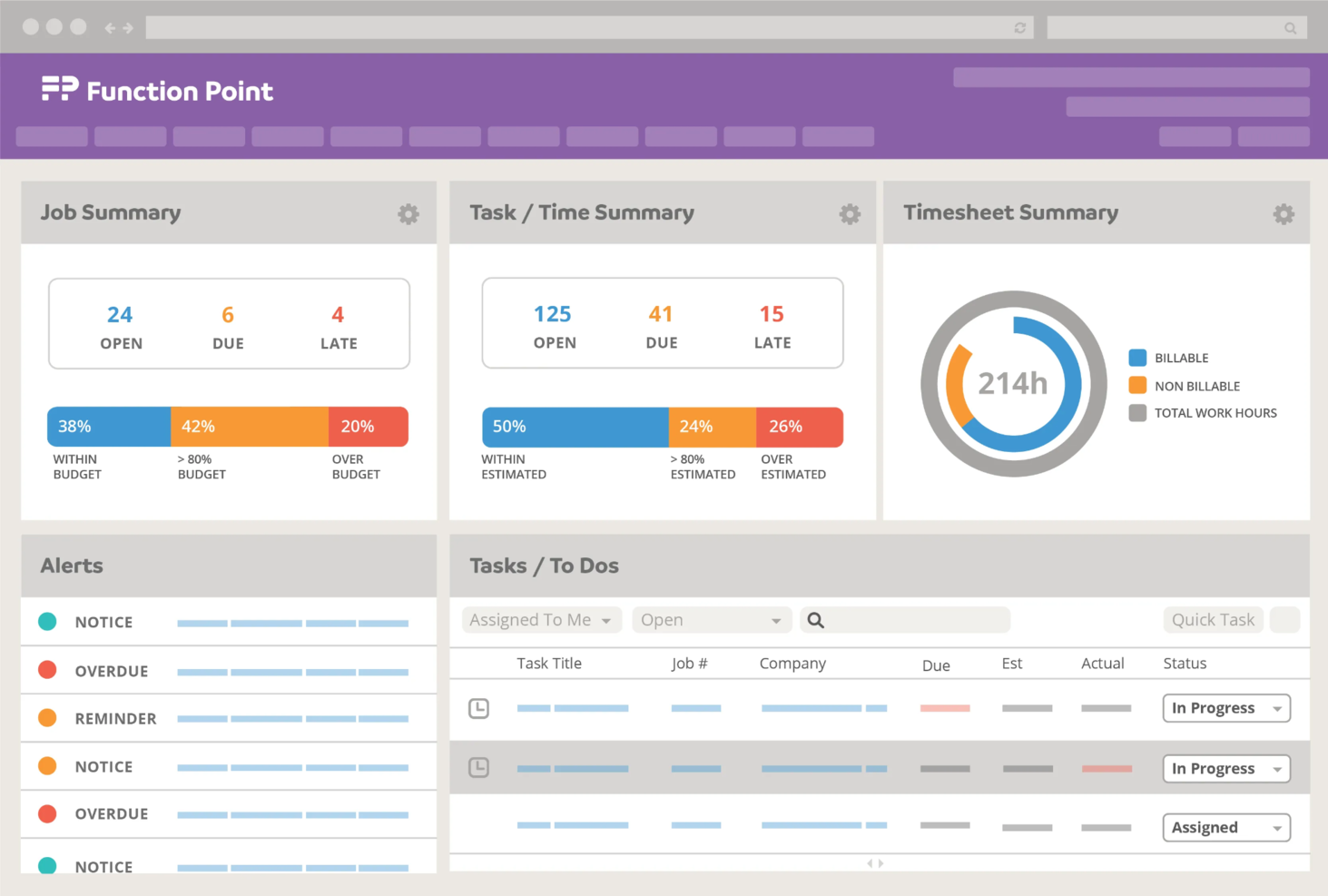 Function Point screenshot - I 10 migliori software di contabilità per agenzie pubblicitarie nel 2026