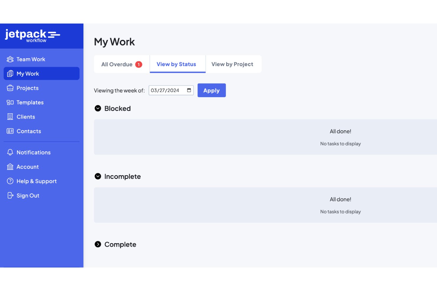 Jetpack Workflow screenshot - 10 Mejores Software de Gestión de Prácticas Contables de 2026