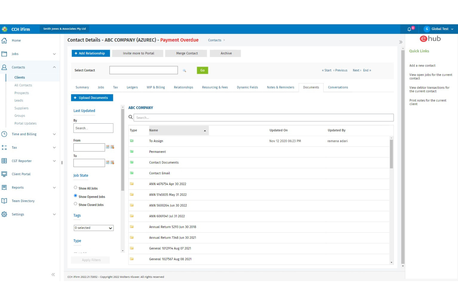 CCH iFirm screenshot - I 10 migliori software di gestione studio contabile del 2026