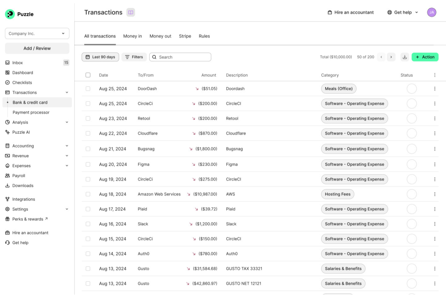 Puzzle screenshot - 10 mejores programas de contabilidad para Mac analizados para 2026