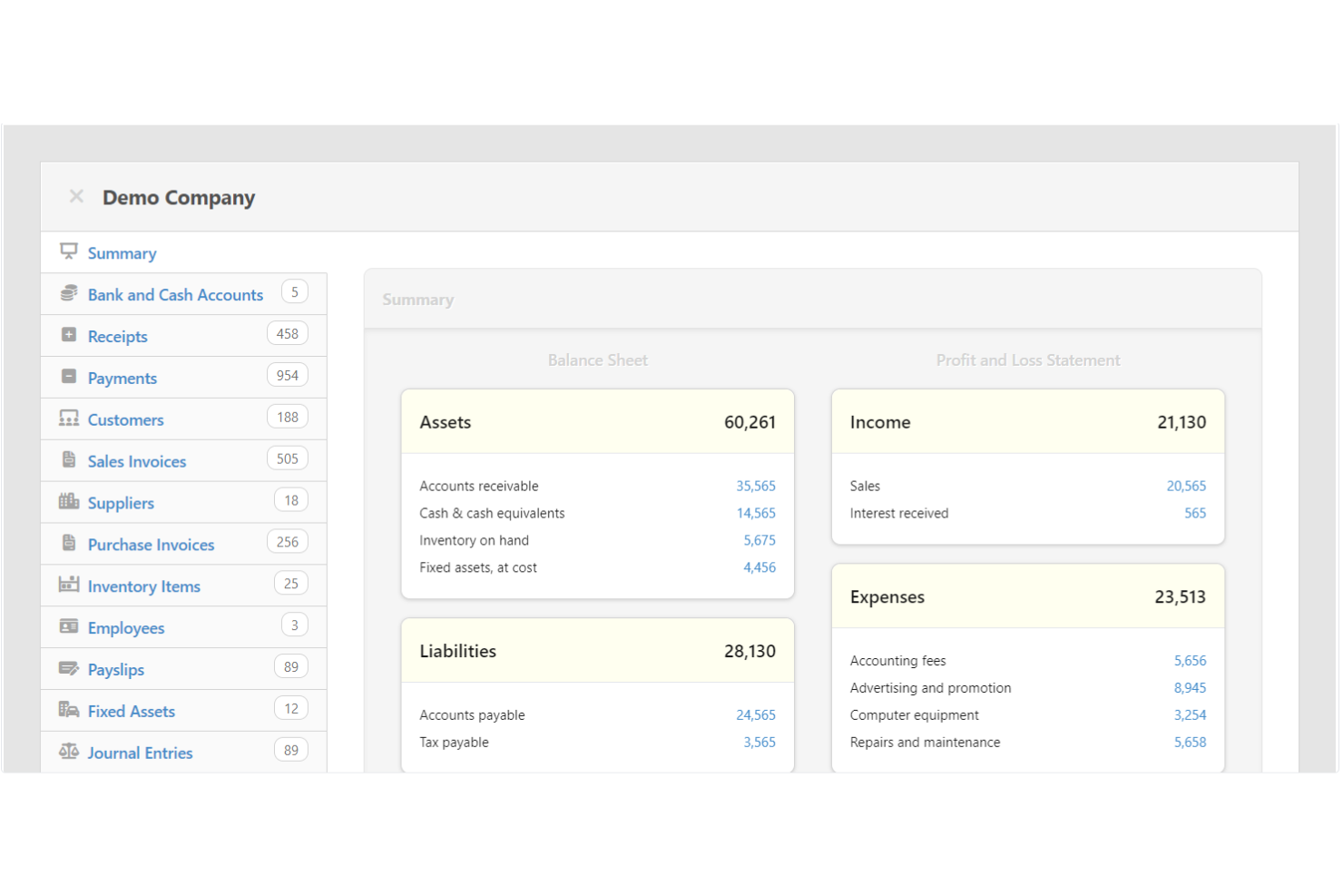 Manager.io screenshot - 10 Mejores Programas de Contabilidad para Contadores en 2026