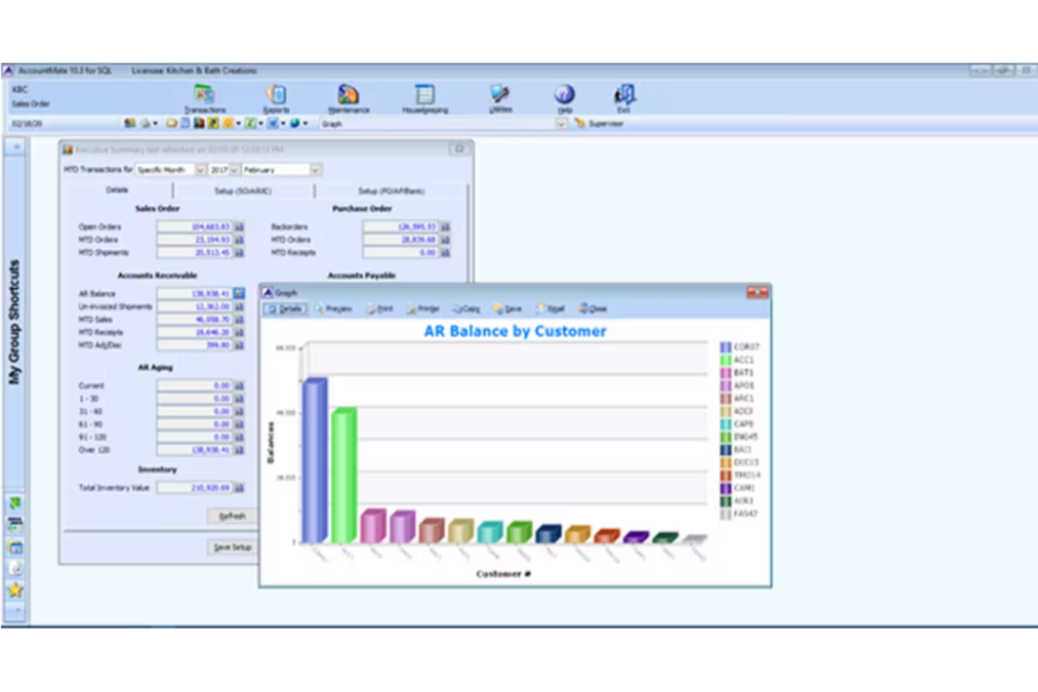 AccountMate screenshot - 10 Mejores Software ERP para Retail Analizados en 2026