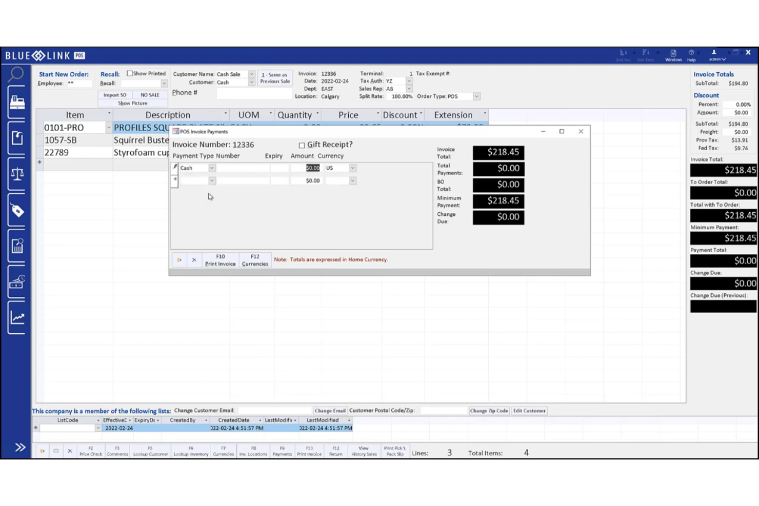 Blue Link ERP screenshot - I 10 migliori software ERP per il retail recensiti nel 2026