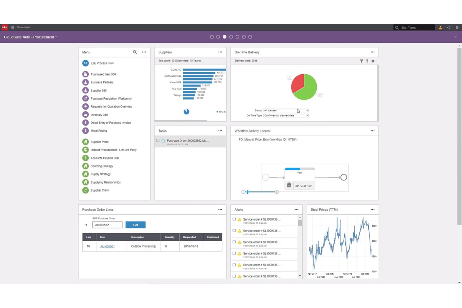 Infor screenshot - 10 Migliori Software ERP per il Settore Pubblico Recensiti nel 2026