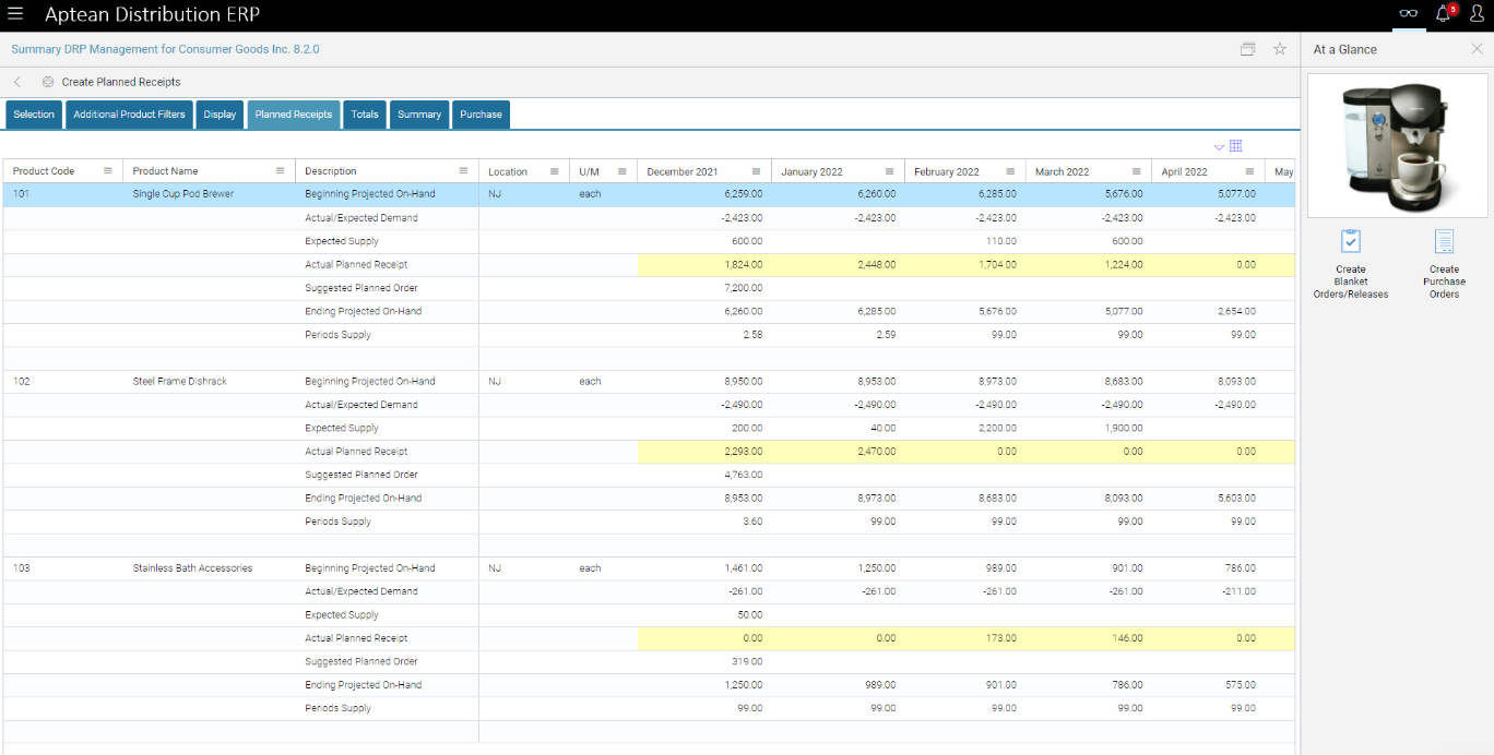 Aptean screenshot - 10 mejores ERP para organizaciones sin fines de lucro revisados en 2026