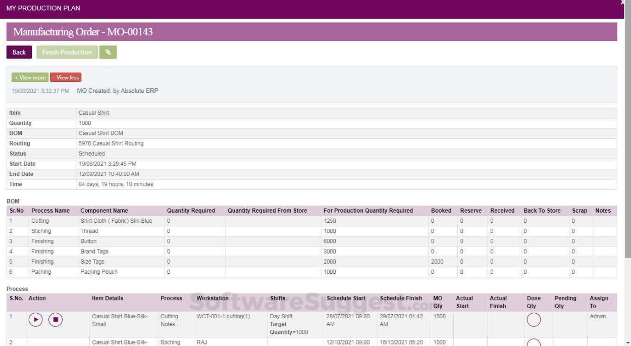 Absolute ERP screenshot - 10 mejores ERP para organizaciones sin fines de lucro revisados en 2026