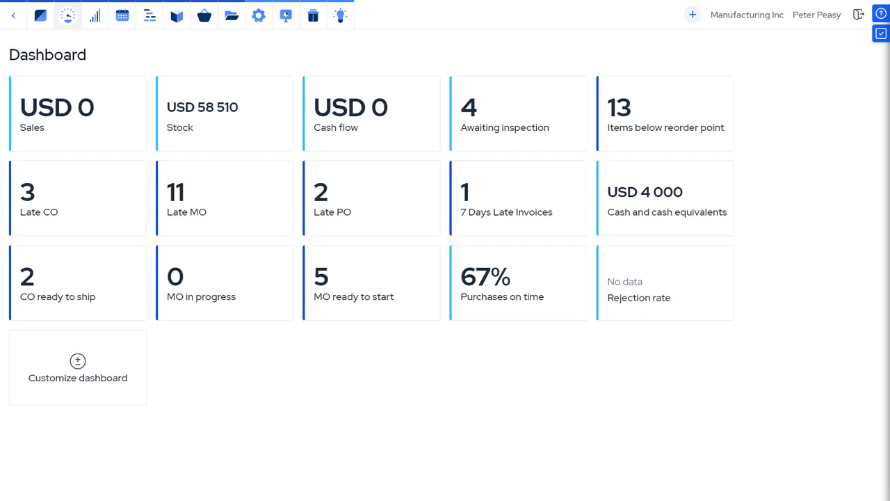 MRPeasy screenshot - I 10 migliori software ERP cloud nel 2026
