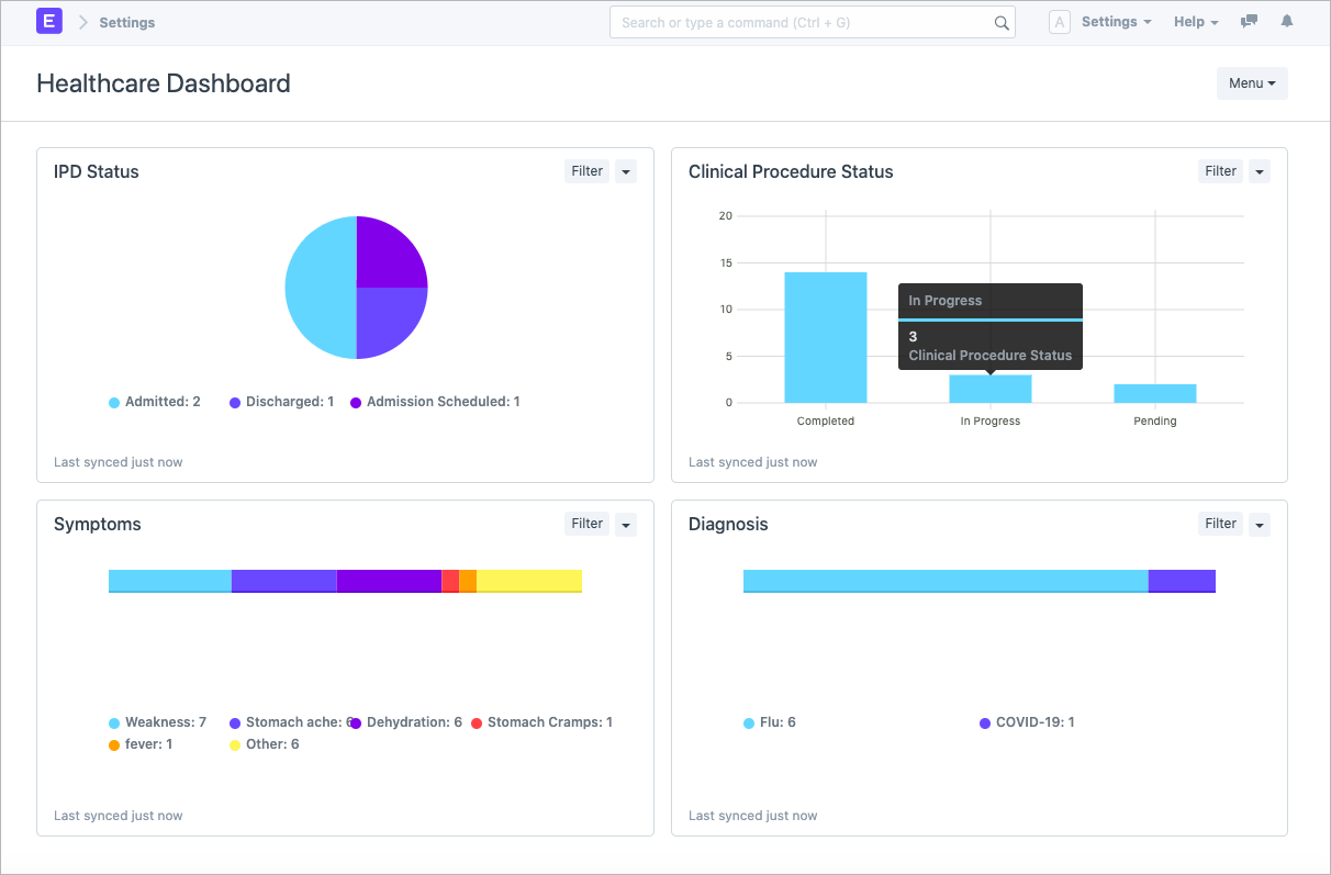 ERPNext screenshot - I 10 Migliori Software ERP Ospedalieri Del 2026