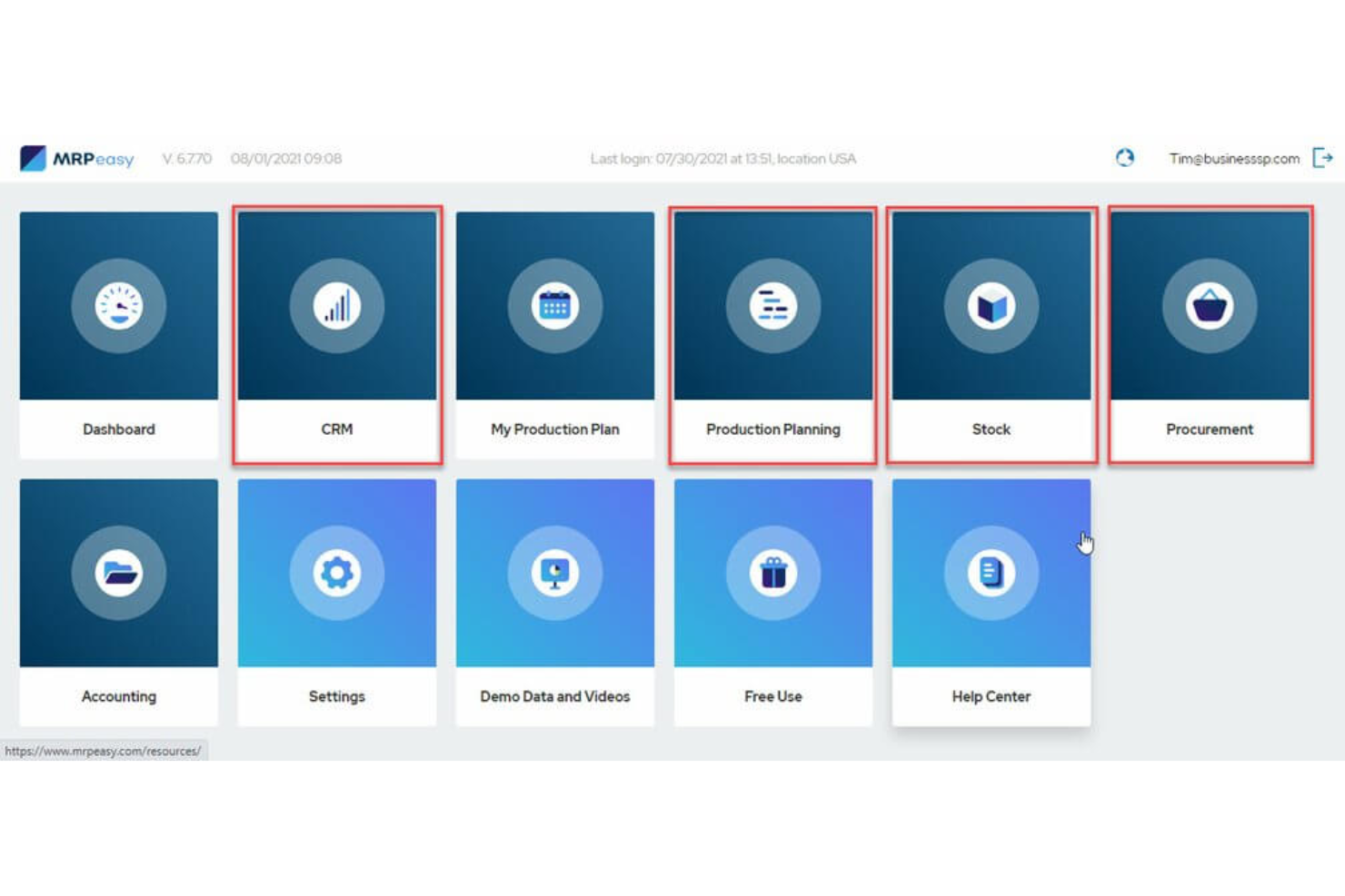 MRPeasy screenshot - 10 Mejores ERP Para La Industria De La Confección Revisados En 2026