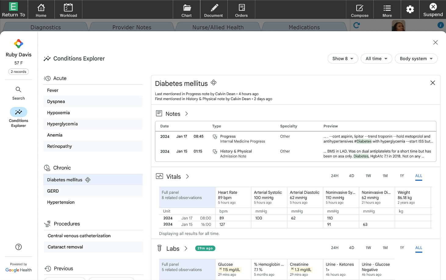 MEDITECH Expanse screenshot - I 10 Migliori Software ERP Ospedalieri Del 2026