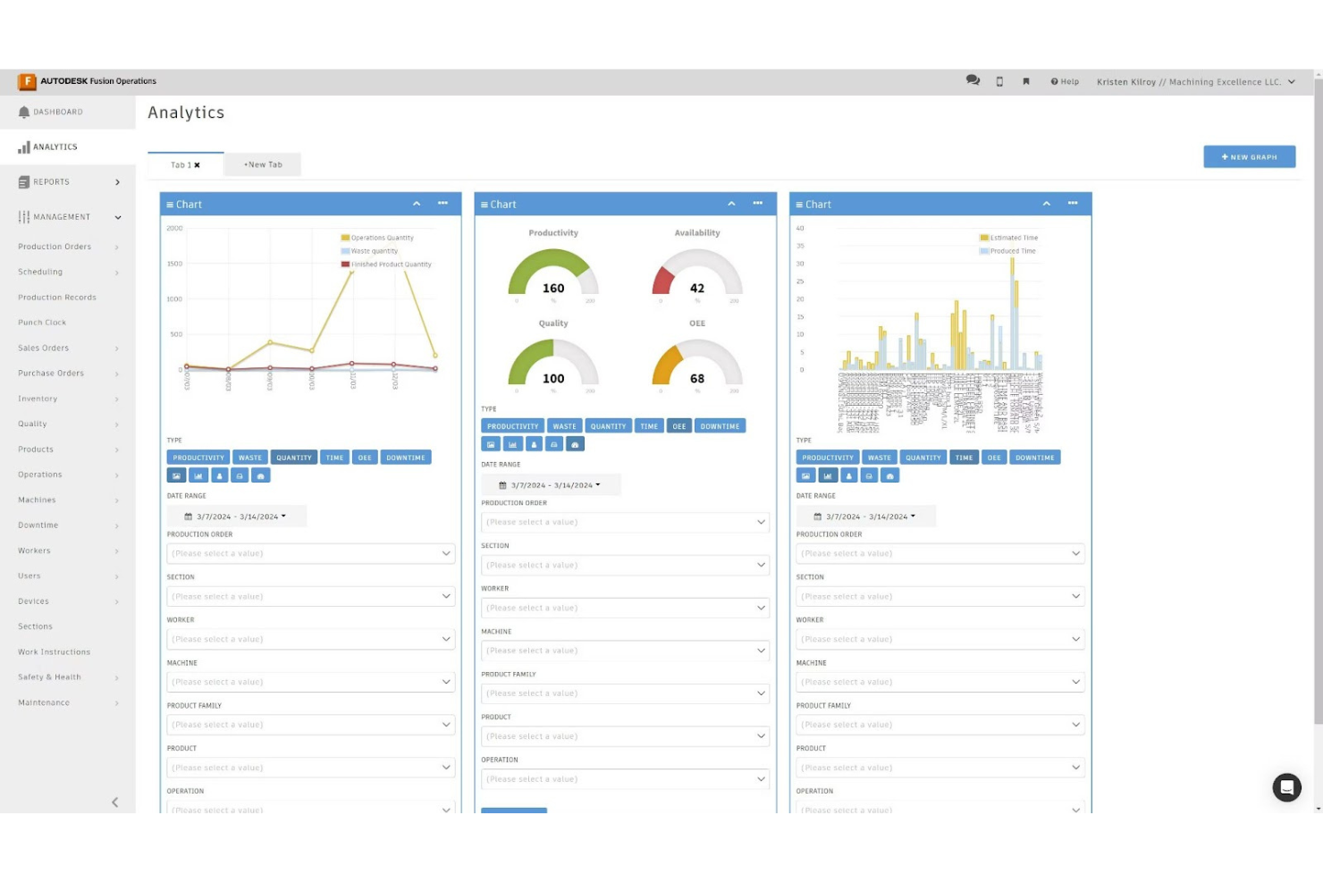 Fusion Operations by Autodesk screenshot - I 10 migliori software ERP per officine nel 2026