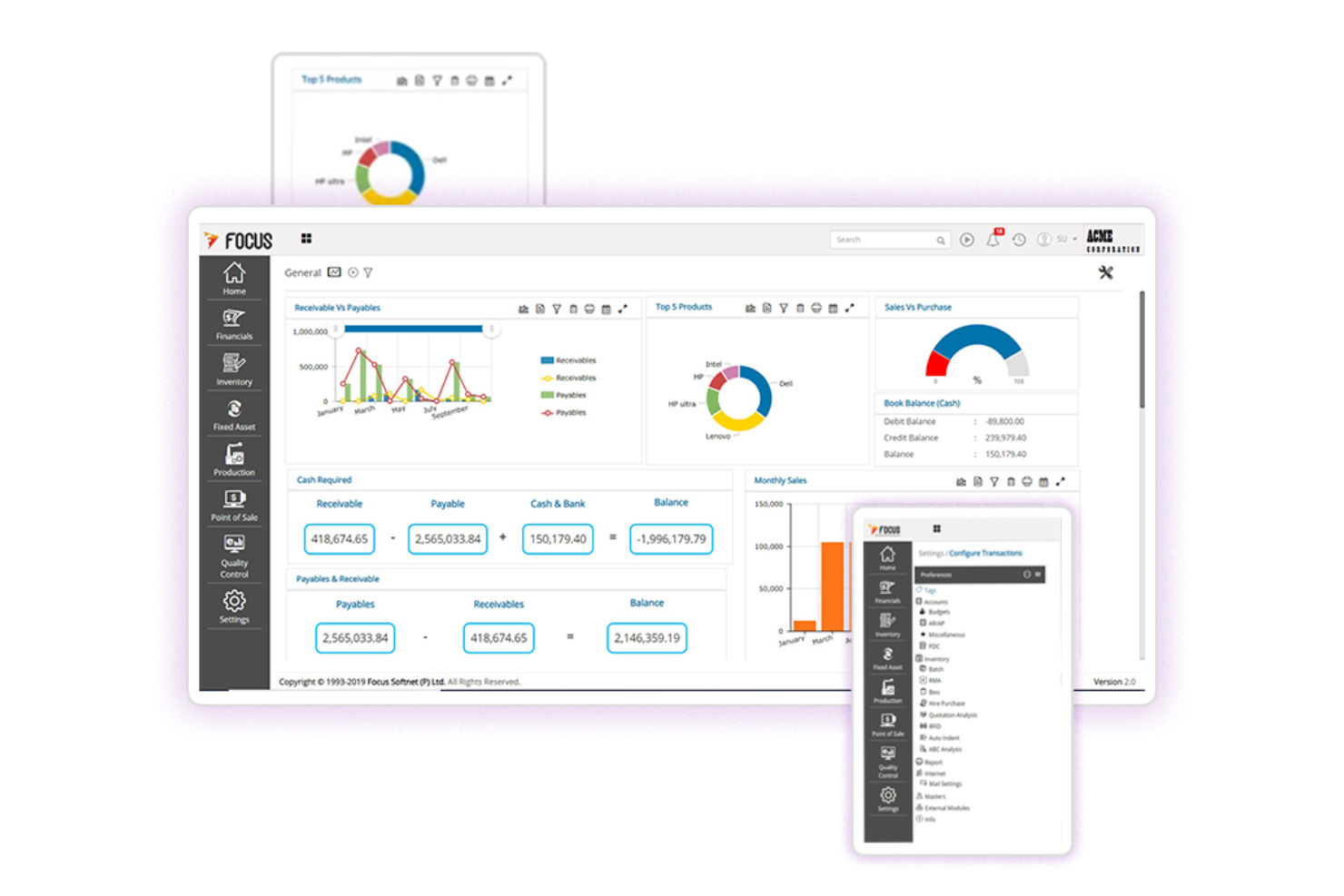 Focus screenshot - 10 Migliori Software ERP per Servizi Sul Campo Recensiti nel 2026