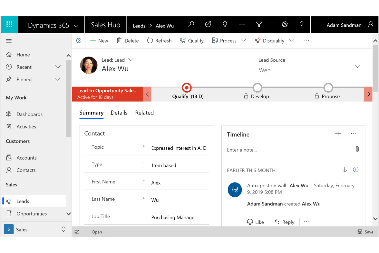 Microsoft Dynamics 365 screenshot - 10 Mejores ERP Para Servicios Profesionales Revisados En 2026