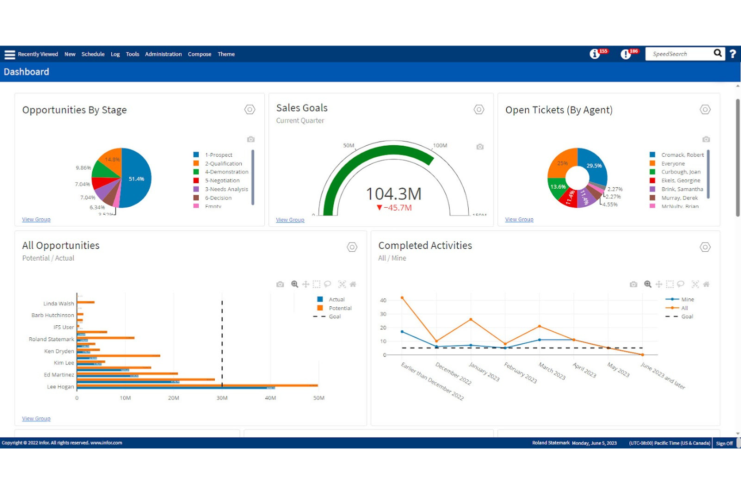 Infor screenshot - I 10 Migliori Software ERP per la Produzione di Processo nel 2026