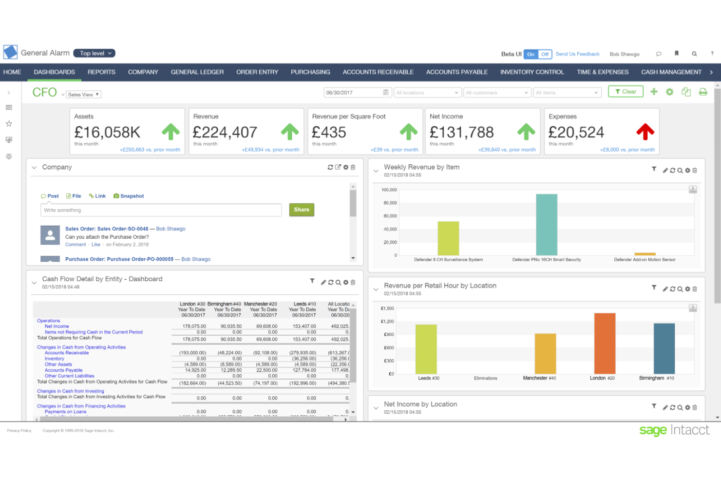 Sage Intacct screenshot - Las 10 Mejores Soluciones de Software de Contabilidad de Fondos Analizadas en 2026