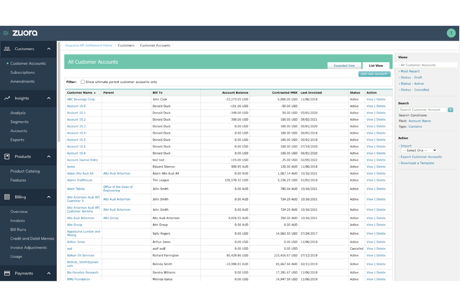 Zuora screenshot - 10 Mejores Software de Facturación Empresarial Revisados en 2026