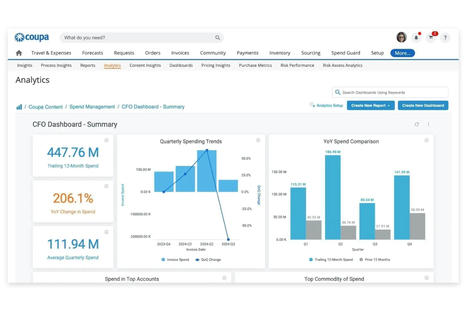 Coupa screenshot - 10 Mejores Alternativas a Tipalti Analizadas en 2026