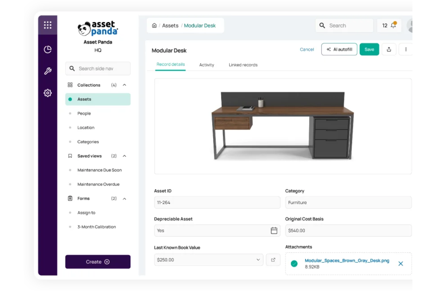 Asset Panda screenshot - Las 10 Mejores Soluciones de Software de Activos Fijos Analizadas en 2026
