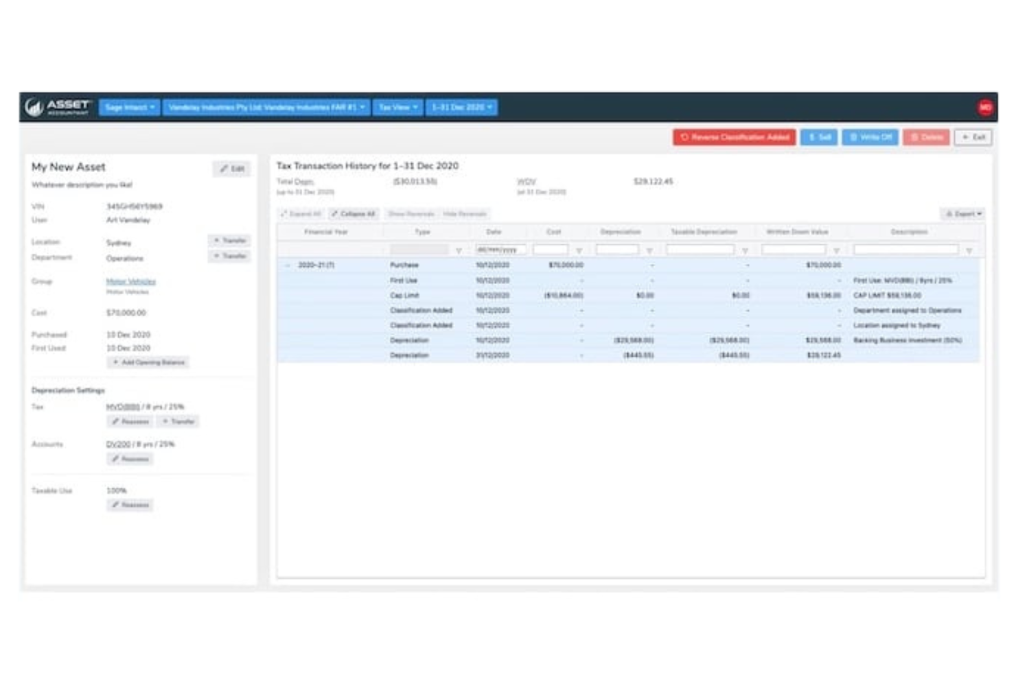 Asset Accountant screenshot - Las 10 Mejores Soluciones de Software de Activos Fijos Analizadas en 2026