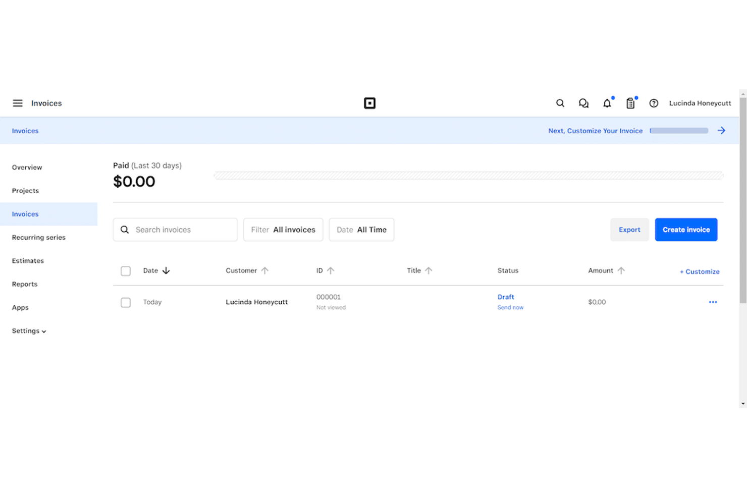 Square screenshot - 10 Mejores Programas de Facturación Gratuitos para Pequeñas Empresas en 2026