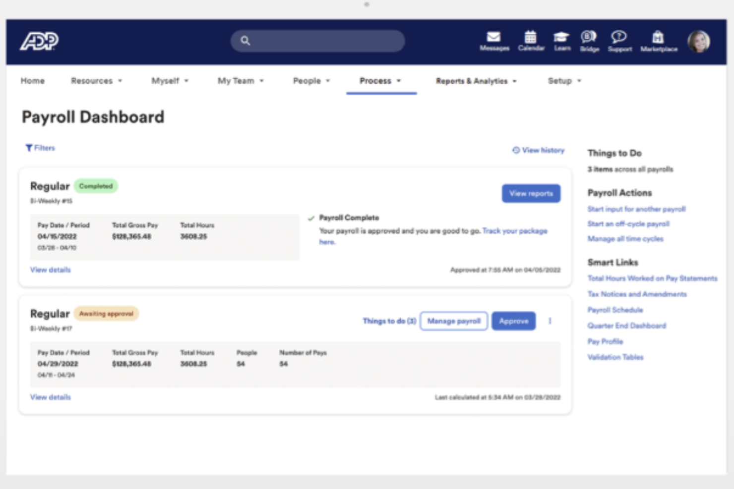 ADP screenshot - 10 Mejores Alternativas a Gusto Analizadas en 2026