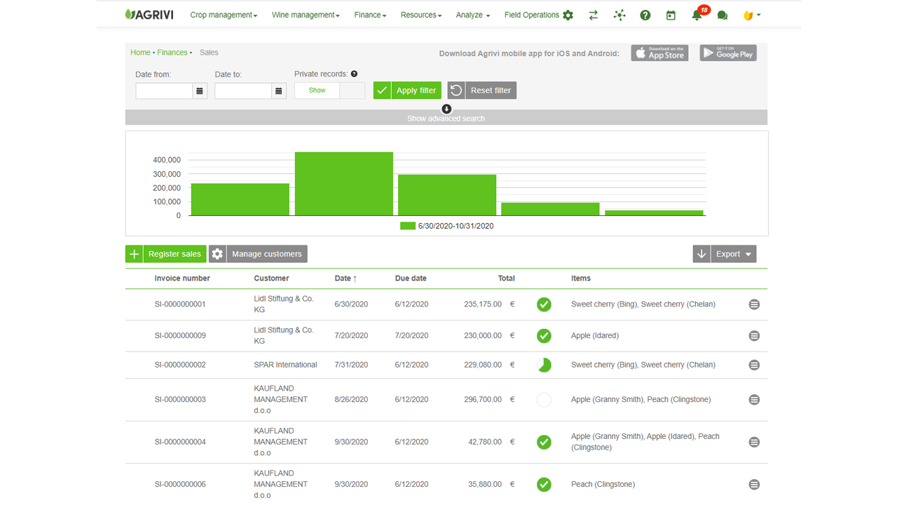 Agrivi screenshot - 10 Migliori ERP per l’Agricoltura Recensiti nel 2026