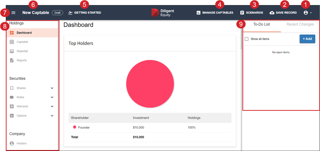 Diligent screenshot - 10 Mejores Software de Gestión de Acciones Revisados en 2026