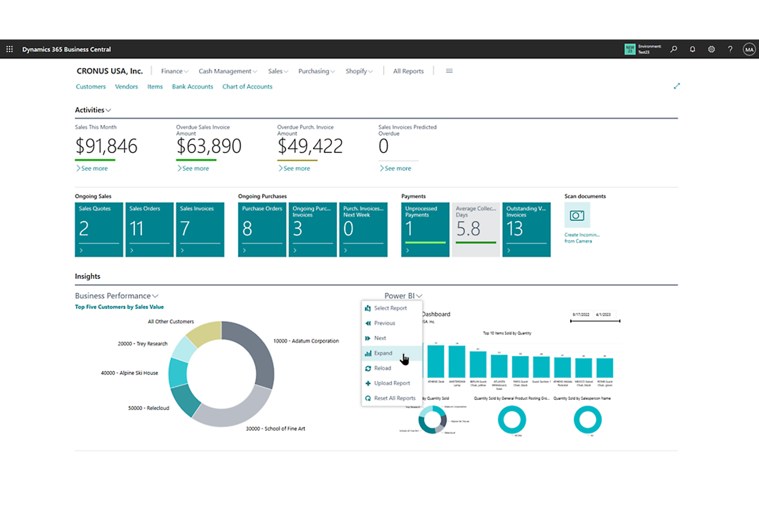 Microsoft Dynamics 365 screenshot - 10 Mejores Alternativas a SAP Seleccionadas para 2026