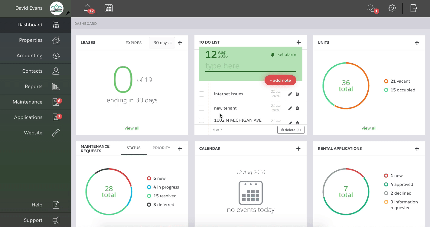 TenantCloud screenshot - I 10 migliori software ERP per la gestione immobiliare recensiti nel 2026