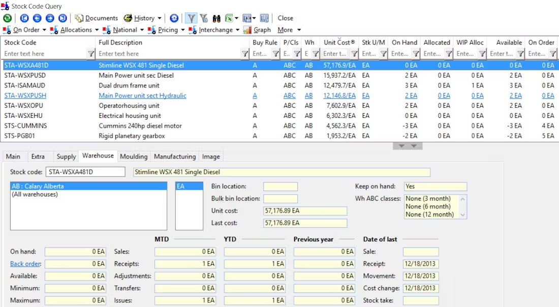 Aquilon ERP screenshot - Le 10 migliori soluzioni ERP per ecommerce recensite nel 2026